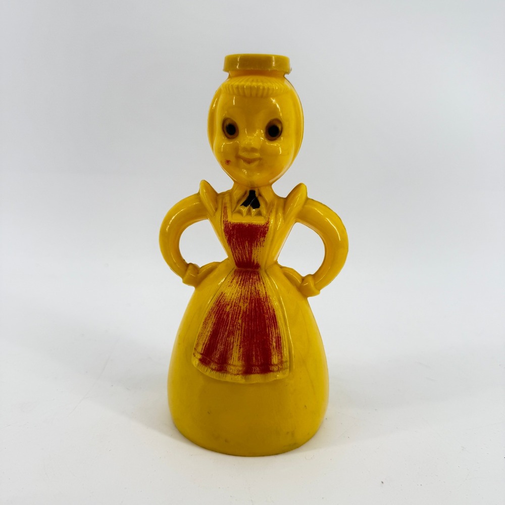 Vintage Merry Maid 1950s Yellow Red Apron Laundry Room Decor Water Sprinkler